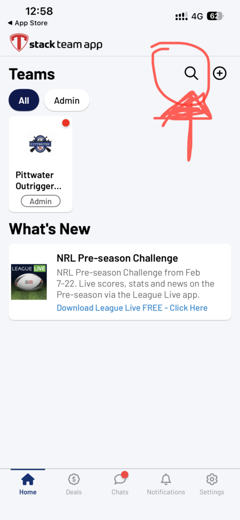 Trial Paddler Team App Screen Shots -